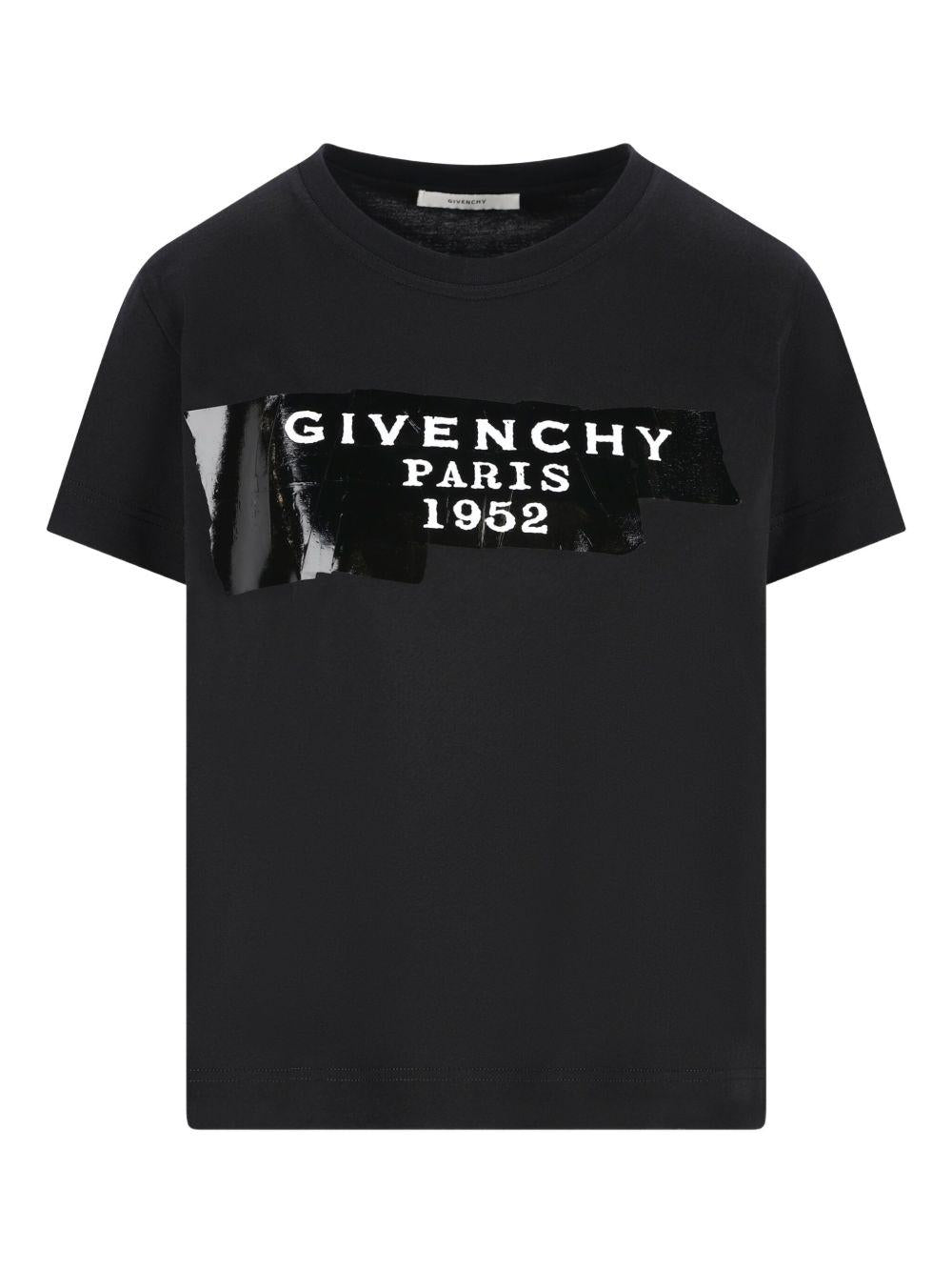 logo-print cotton T-shirt BW70FJP78U001 001 GIVENCHY 