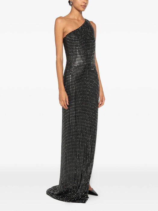 Embroidered jersey long dress 865042 ZAUVD 1000 GUCCI 