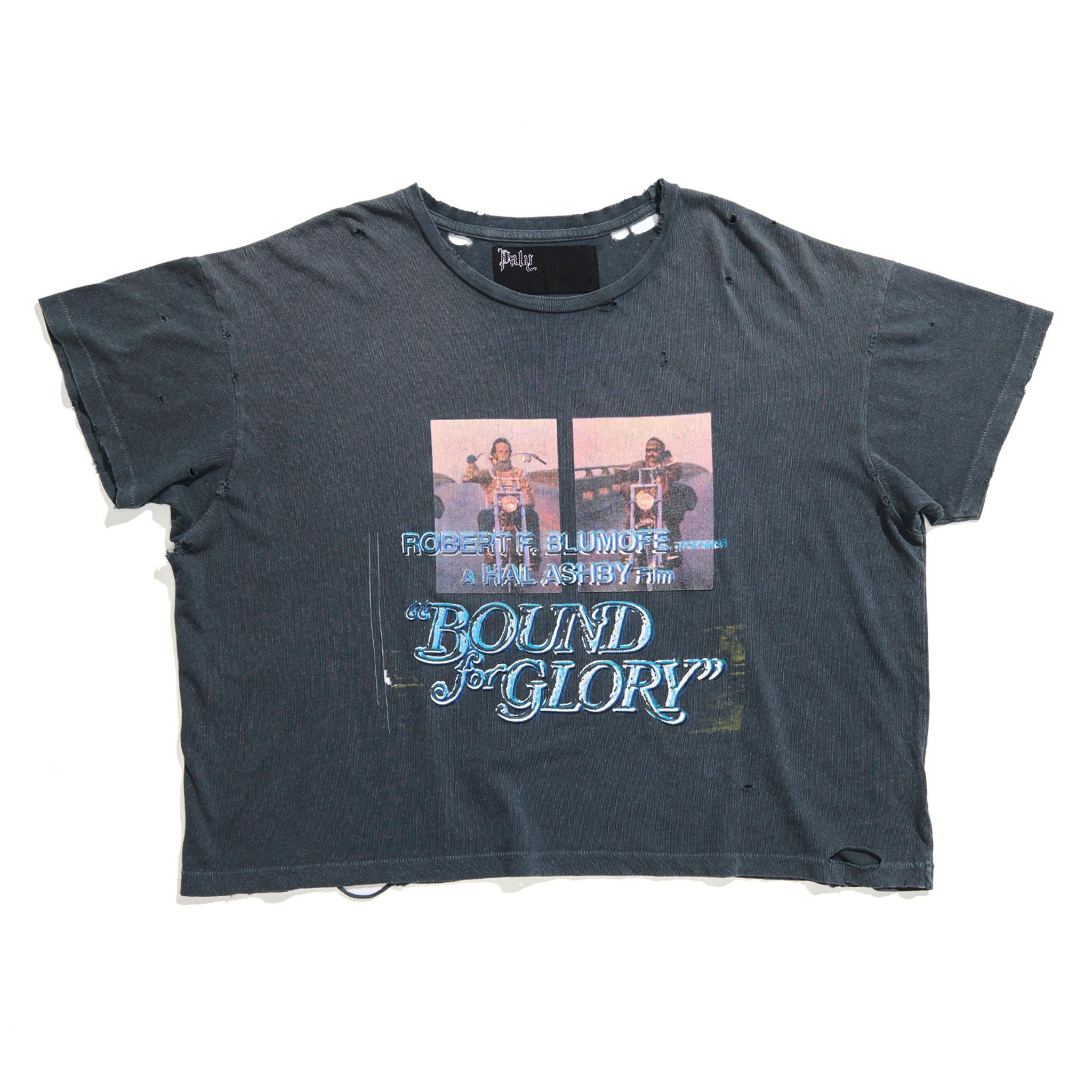 BOUND FOR GLORY TEE 2U001Q1010VBK VINTAGE BLACK PALY HOLLYWOOD 