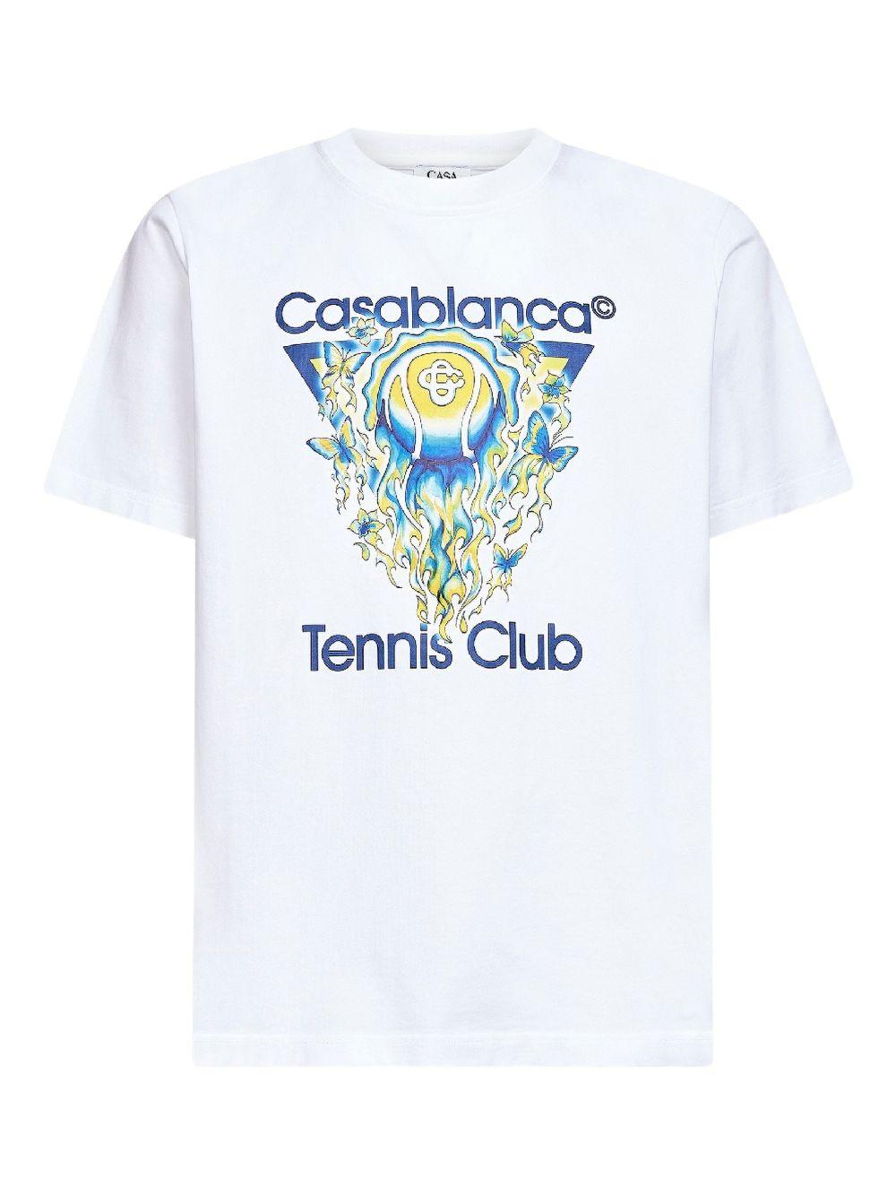Tennis Club graphic-print T-shirt M-SP26-JTS-001-01 TENNIS CLUB ICON CASABLANCA 