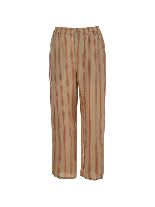Beige 'STRIPS' Pants with Elastic Waist 854287 Y2N339774 SAINT LAURENT 