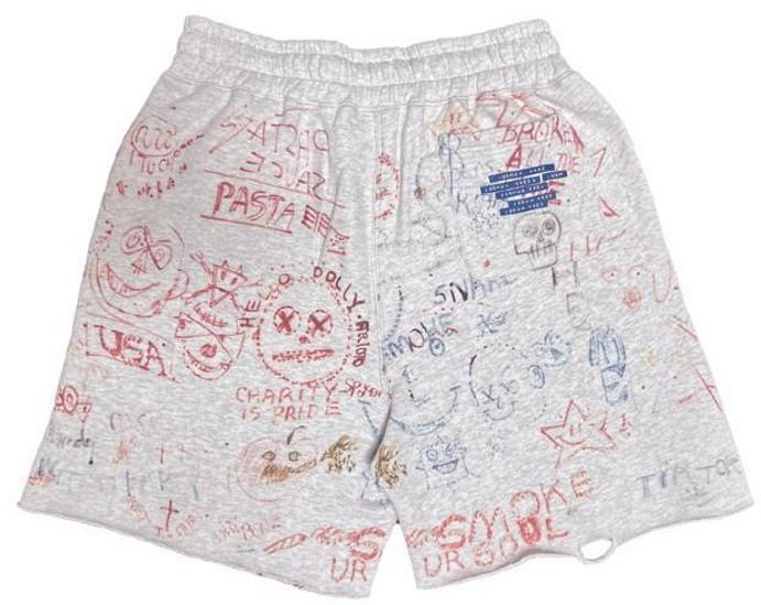 JOSHUA TREE SWEATSHORT 5U018Q1010MLT MULTI PALY HOLLYWOOD 