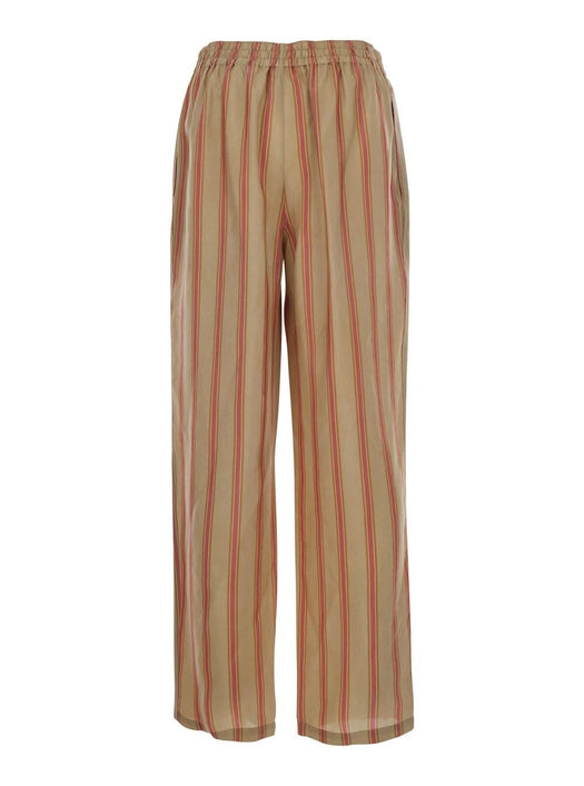 Beige 'STRIPS' Pants with Elastic Waist 854287 Y2N339774 SAINT LAURENT 