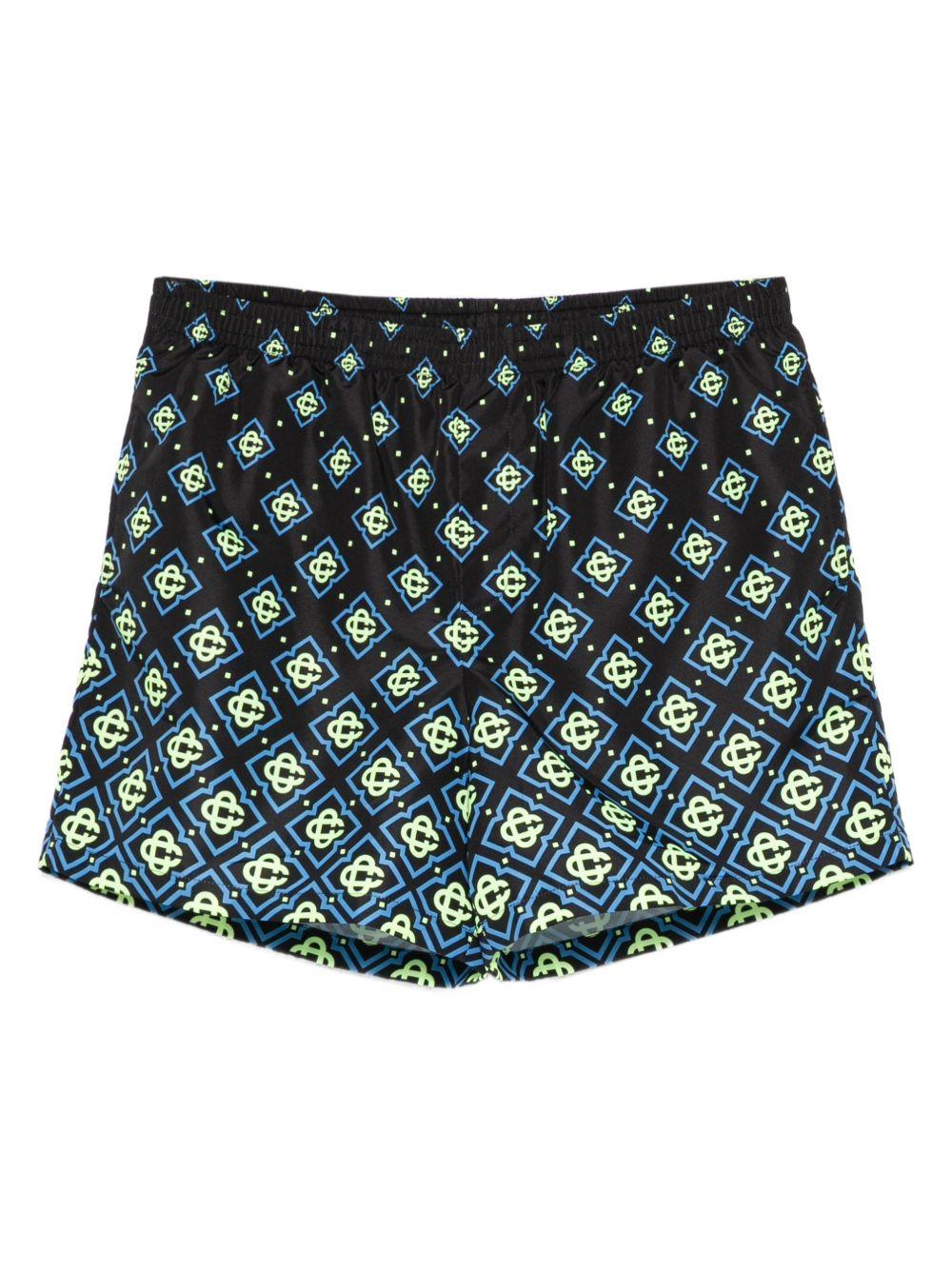 Degrade Monogram Swim Shorts M-SP26-TR-032-04 DEGRADE BLACK MONOGRAM CASABLANCA 