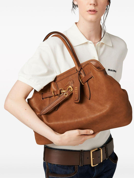 nappa-leather tote bag 5BG291 V OON 2BBLF0316 MIU MIU 