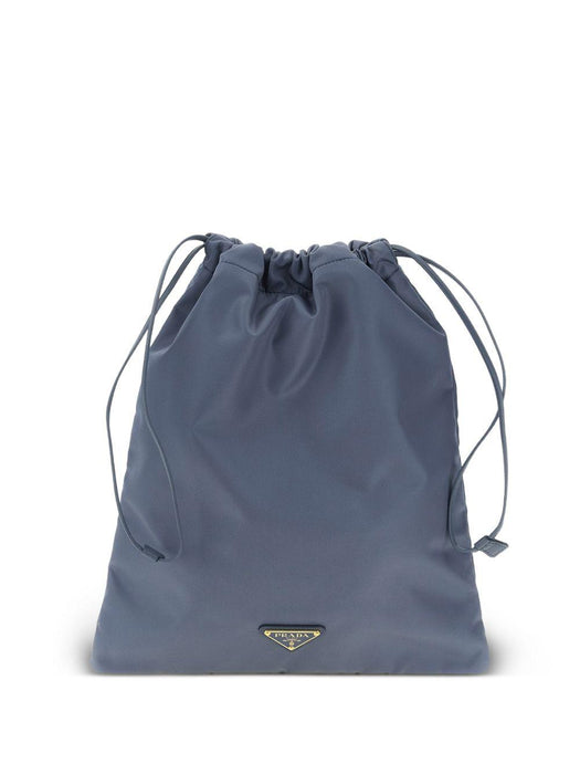 Logo-plaque drawstring shoulder bag 1NK001 2HG6F0D57 PRADA 