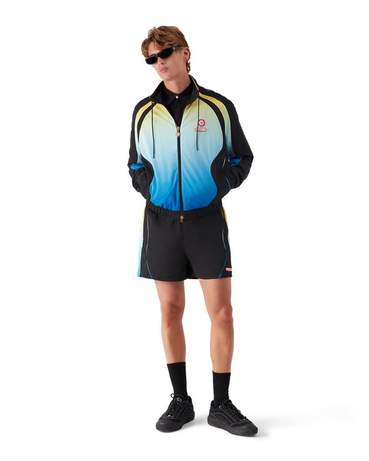 Gradient Football Shorts<BR/> M-AW25-TR-348-01 BLACK GRADIENT CASABLANCA 