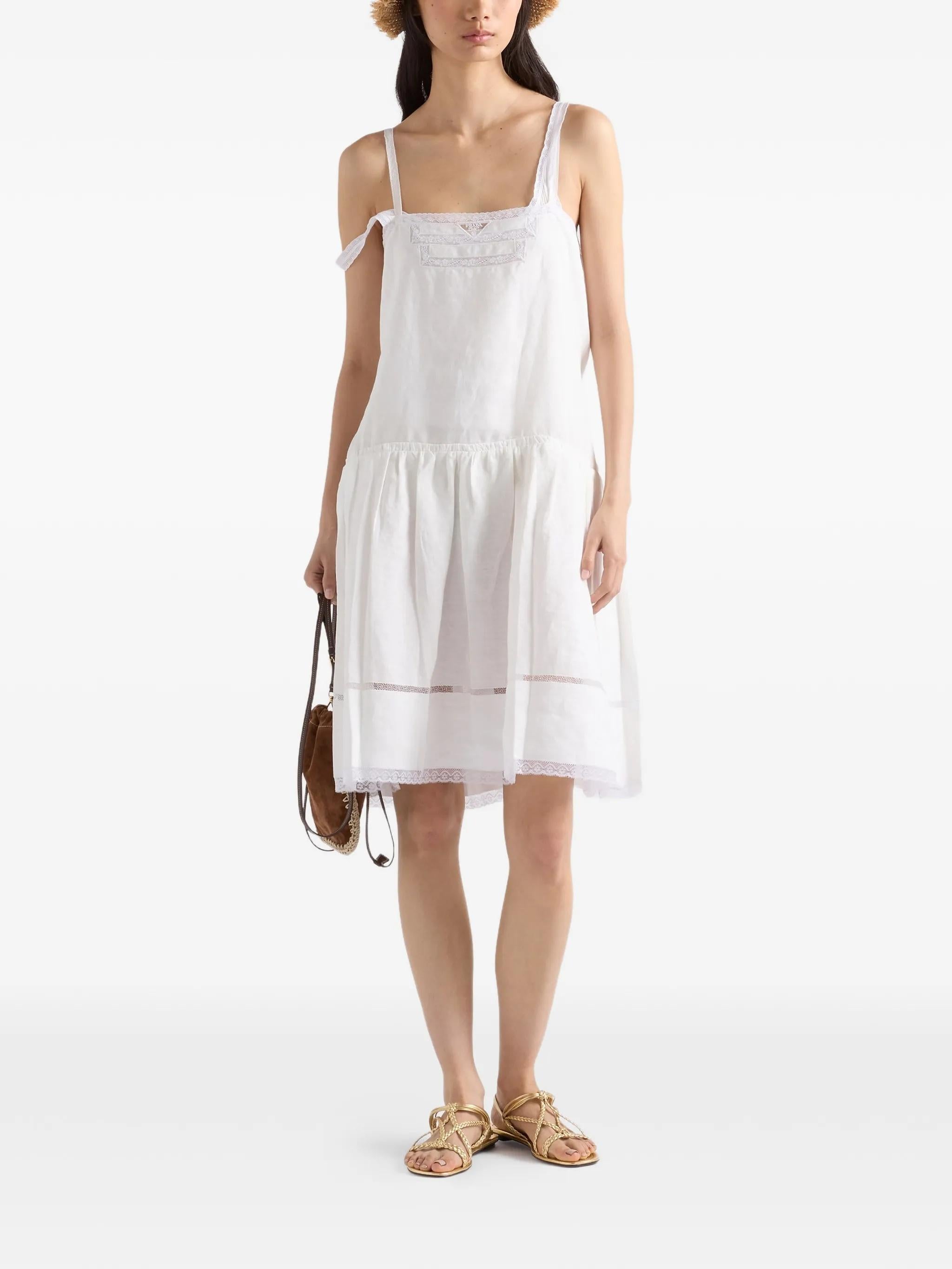 Embroidered linen Dress P3S37R S OOO 192TF0009 PRADA 