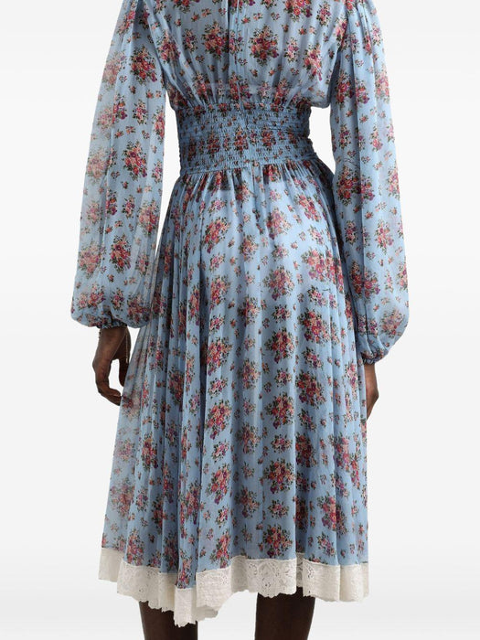 floral-print tie-detail dress F611ZT IS10FHC5XK DOLCE & GABBANA 