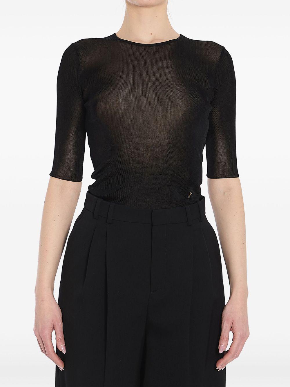 Cassandre cropped top 819910 Y75WA1000 SAINT LAURENT 