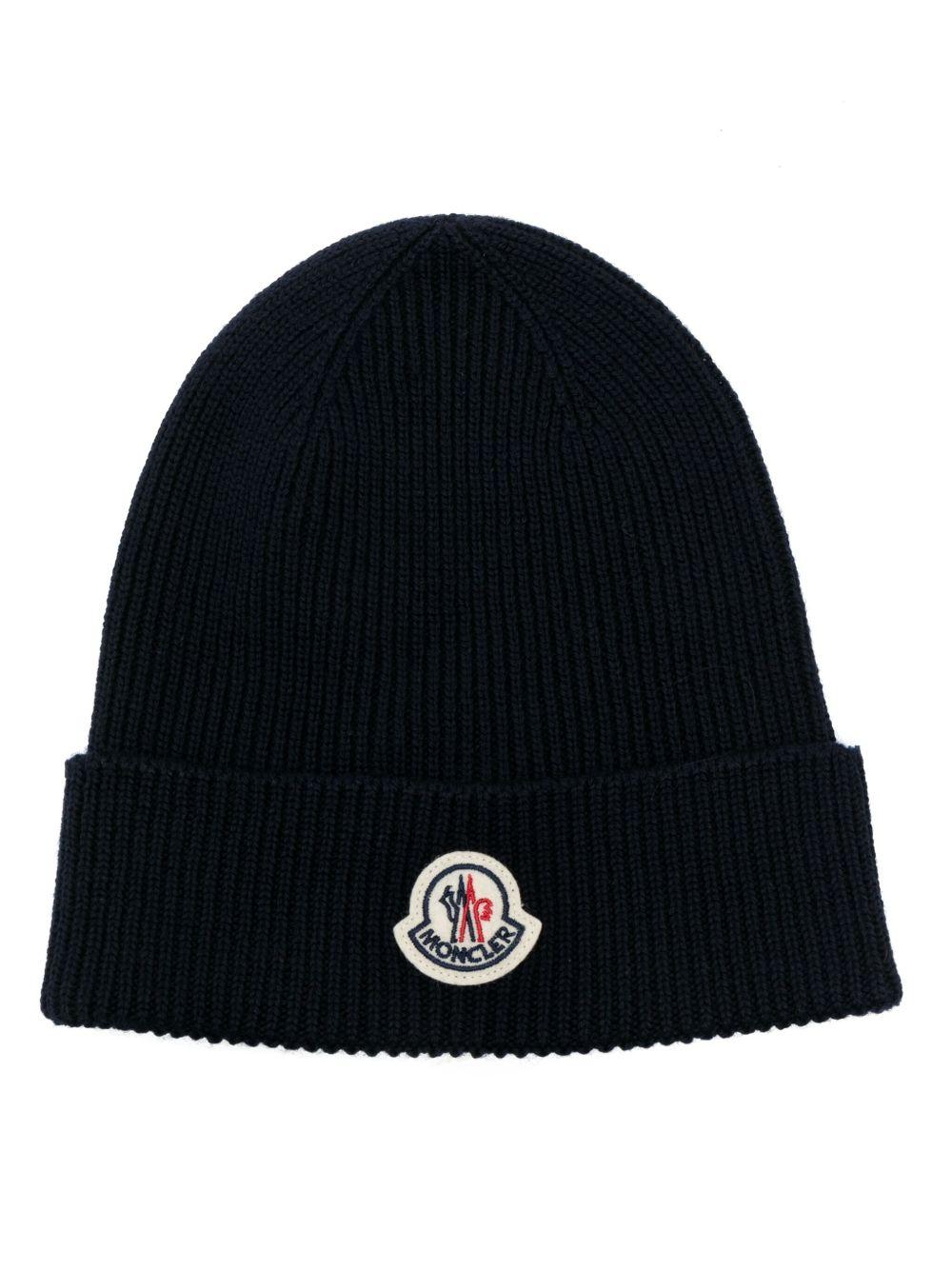 logo-patch ribbed-knit beanie K20913B70500 A9342742 MONCLER 