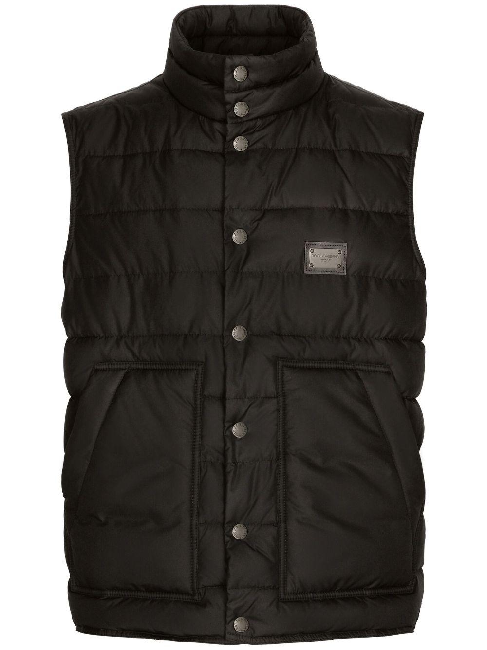 logo-plaque padded gilet G9AOJT GG781N0000 DOLCE & GABBANA 