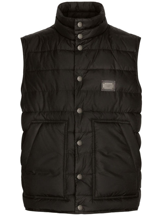 logo-plaque padded gilet G9AOJT GG781N0000 DOLCE & GABBANA 