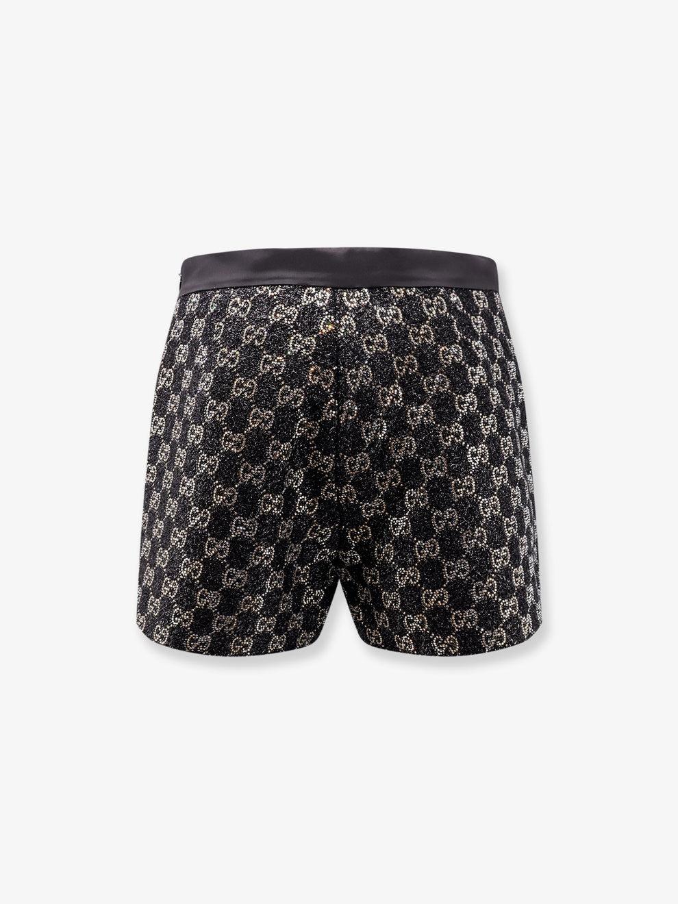 Embroidered wool tweed lamé shorts 853382 ZARWY1000 GUCCI 