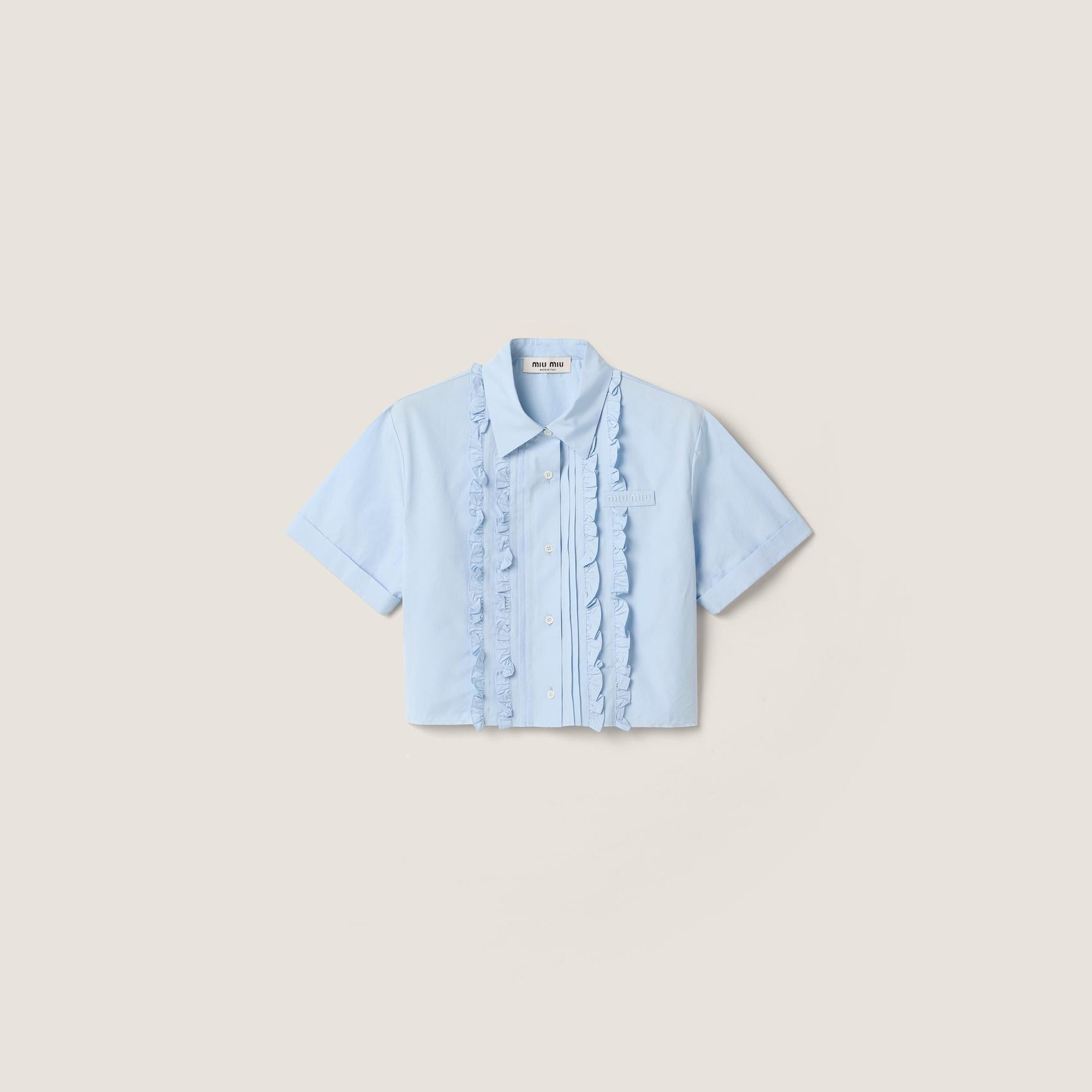 Poplin shirt MK2045 S OOO 10RGF0013 MIU MIU 