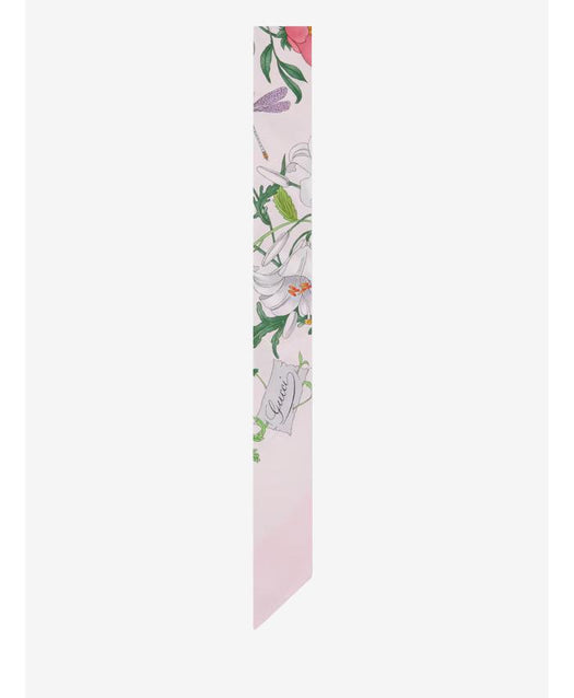 Printed silk twill ribbon 825121 3G0015872 GUCCI 