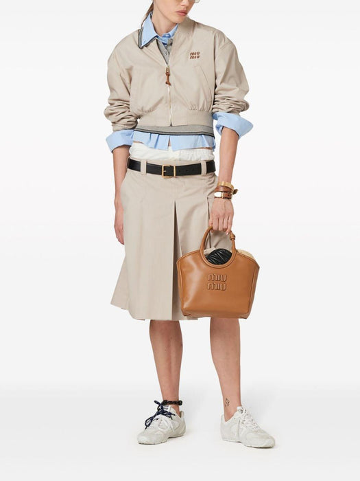 pleated gabardine skirt MG2232 S OOO 12NSF0A08 MIU MIU 