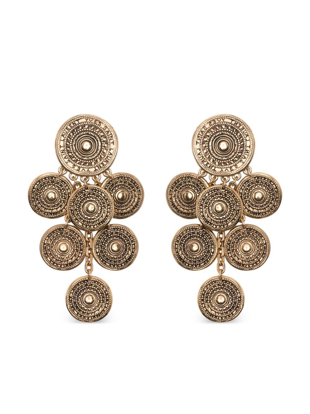 medallion drop earrings 820145 Y15008060 SAINT LAURENT 