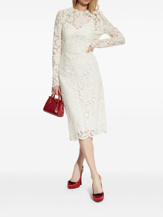 floral-lace midi dress F6M0DT HLM7LW0001 DOLCE & GABBANA 