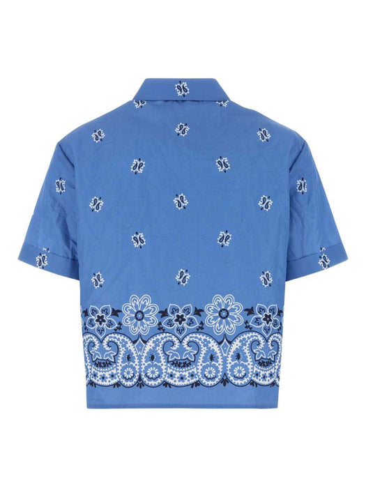 paisley-print poplin shirt MK1951 S OOO 17XXF061M MIU MIU 