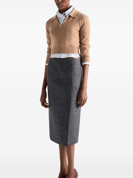 triangle-logo half-zip sweater P24R2P S OOO 17KCF0040 PRADA 