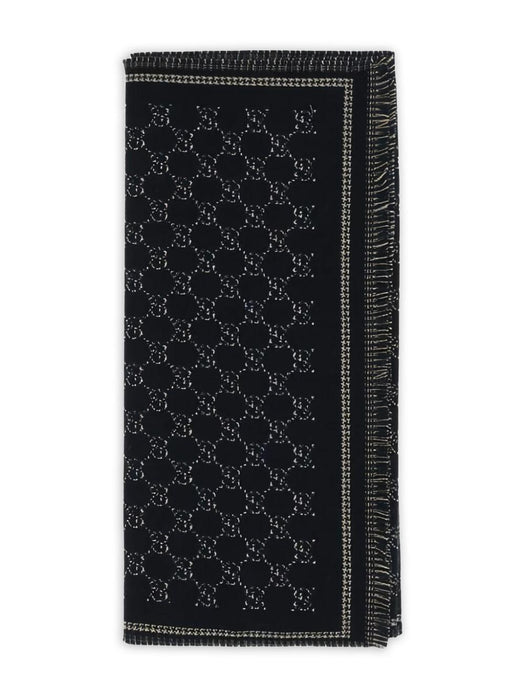 monogram fringed scarf 836264 4G3861066 GUCCI 