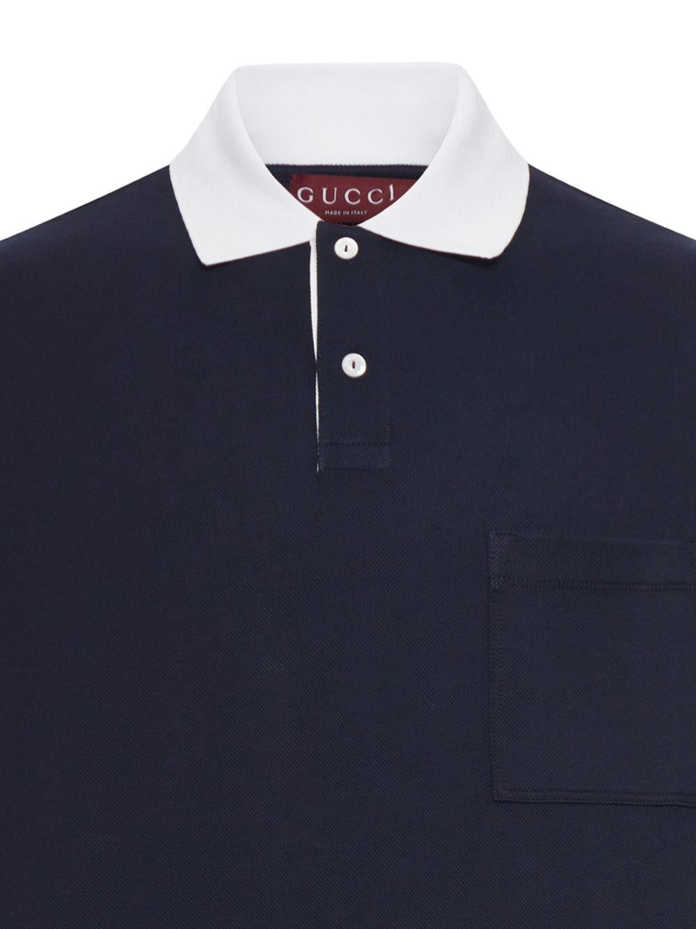 chest-pocket short-sleeved polo shirt 854632 XJHOG4002 GUCCI 