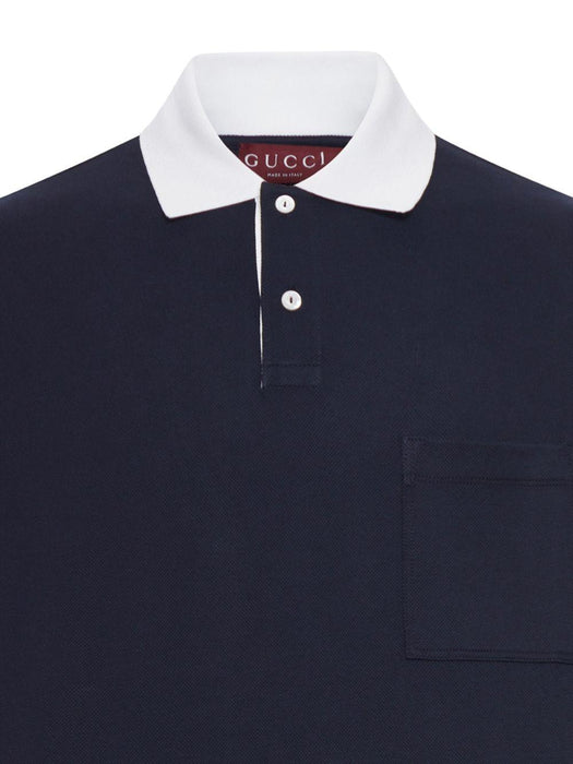 chest-pocket short-sleeved polo shirt 854632 XJHOG4002 GUCCI 