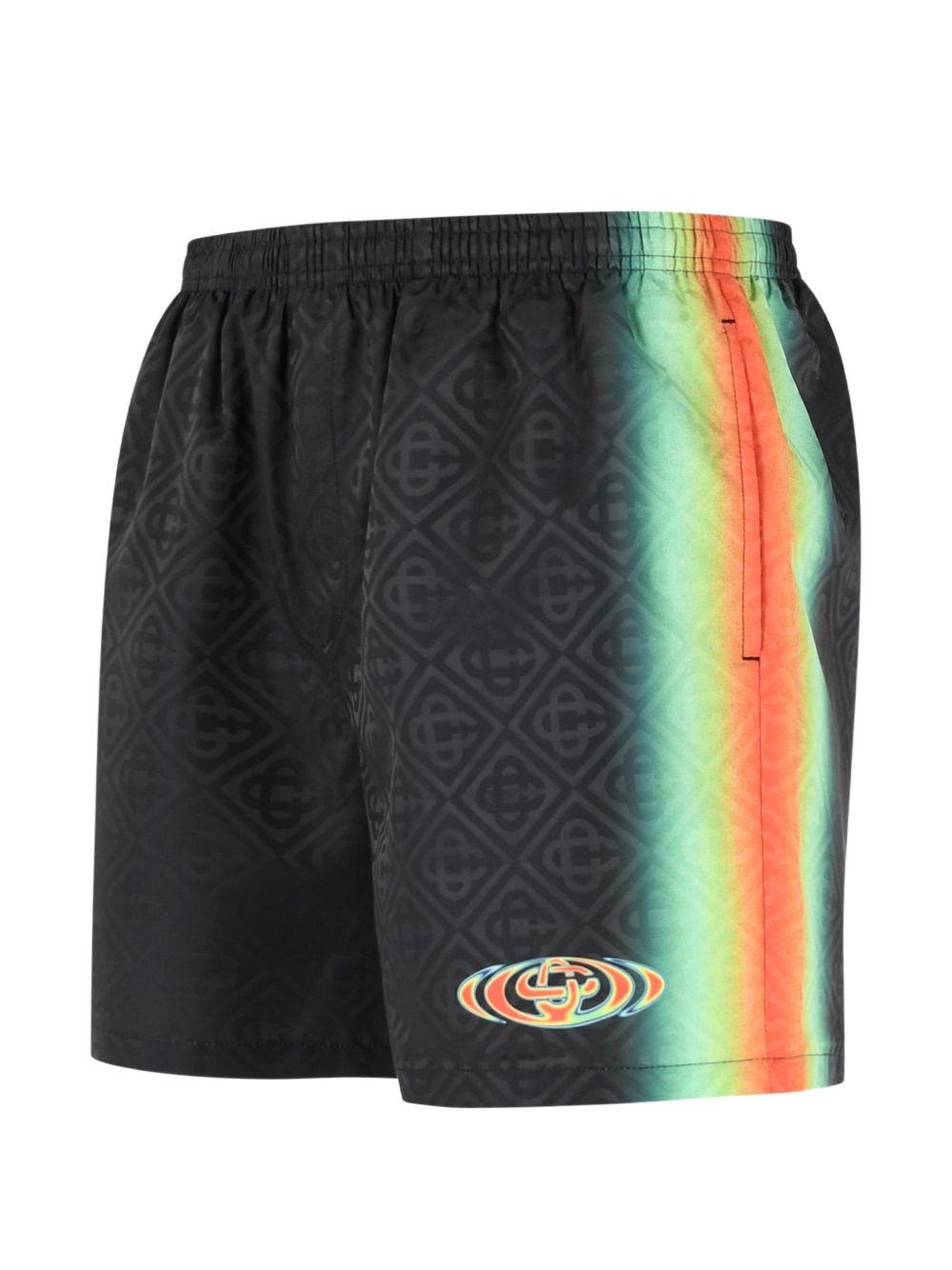 monogram tonal-pattern swimming shorts M-SP26-TR-224-01 MELTING HEATMAP CASABLANCA 