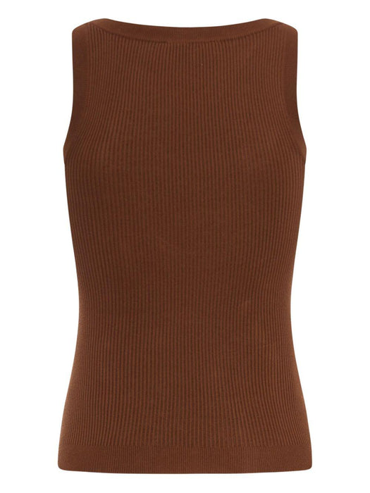 ribbed cotton top<BR/><BR/><BR/> MMV294 S OOO 12ZLF0324 MIU MIU 