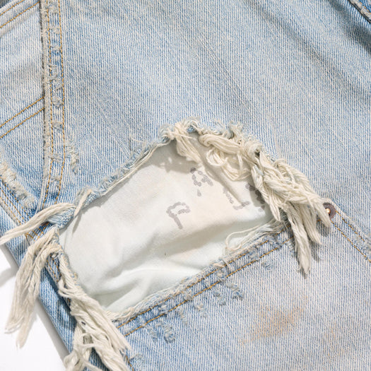BUSTED DBL KNEE JEAN 5U003Q1010LDM DENIM PALY HOLLYWOOD 