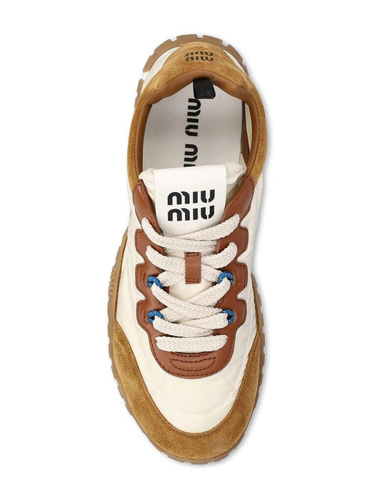 Tyre Sneakers in suede leather 5E417E F005 LYWF05KS MIU MIU 
