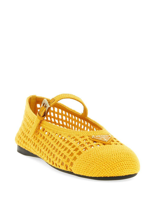 crochet strap ballet flats 1F364O F 005 2F46F0377 PRADA 