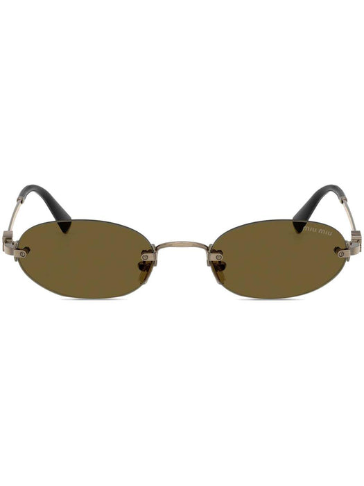 oval-frame sunglasses 400-MU A54S 26C09Z 51  MIU MIU 