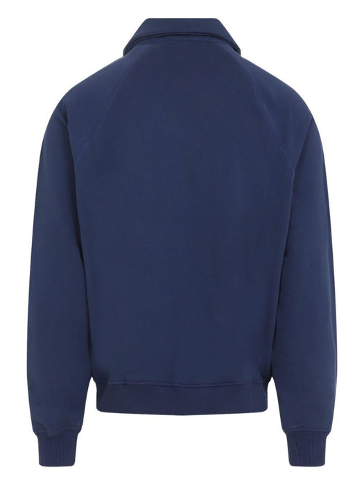 polo-neck embroidered sweatshirt M-AW25-JTP-409-01 DRESS BLUES CASABLANCA 