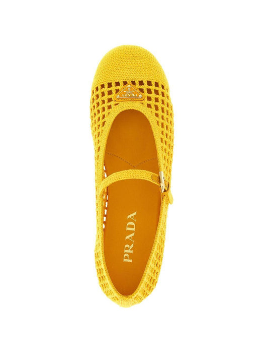 crochet strap ballet flats 1F364O F 005 2F46F0377 PRADA 