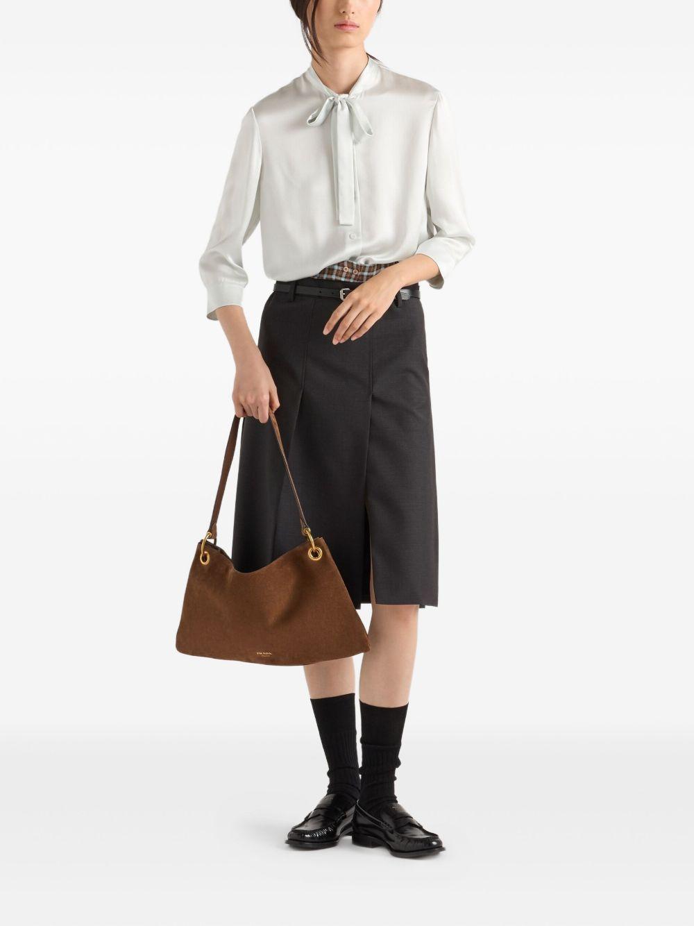 pussy-bow silk shirt P468I S OOO 16MVF064W PRADA 