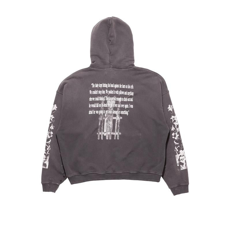 HEAD AGAINST THE BARS HOODIE 02-0514 WASHED BLACK ENFANTS RICHES DÉPRIMÉS 