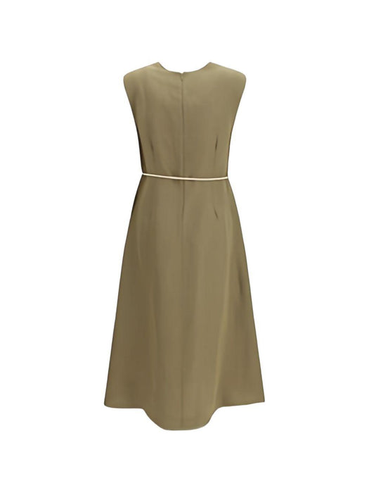 V-neck belted midi dress ABD276F620M148 1275 FABIANA FILIPPI 