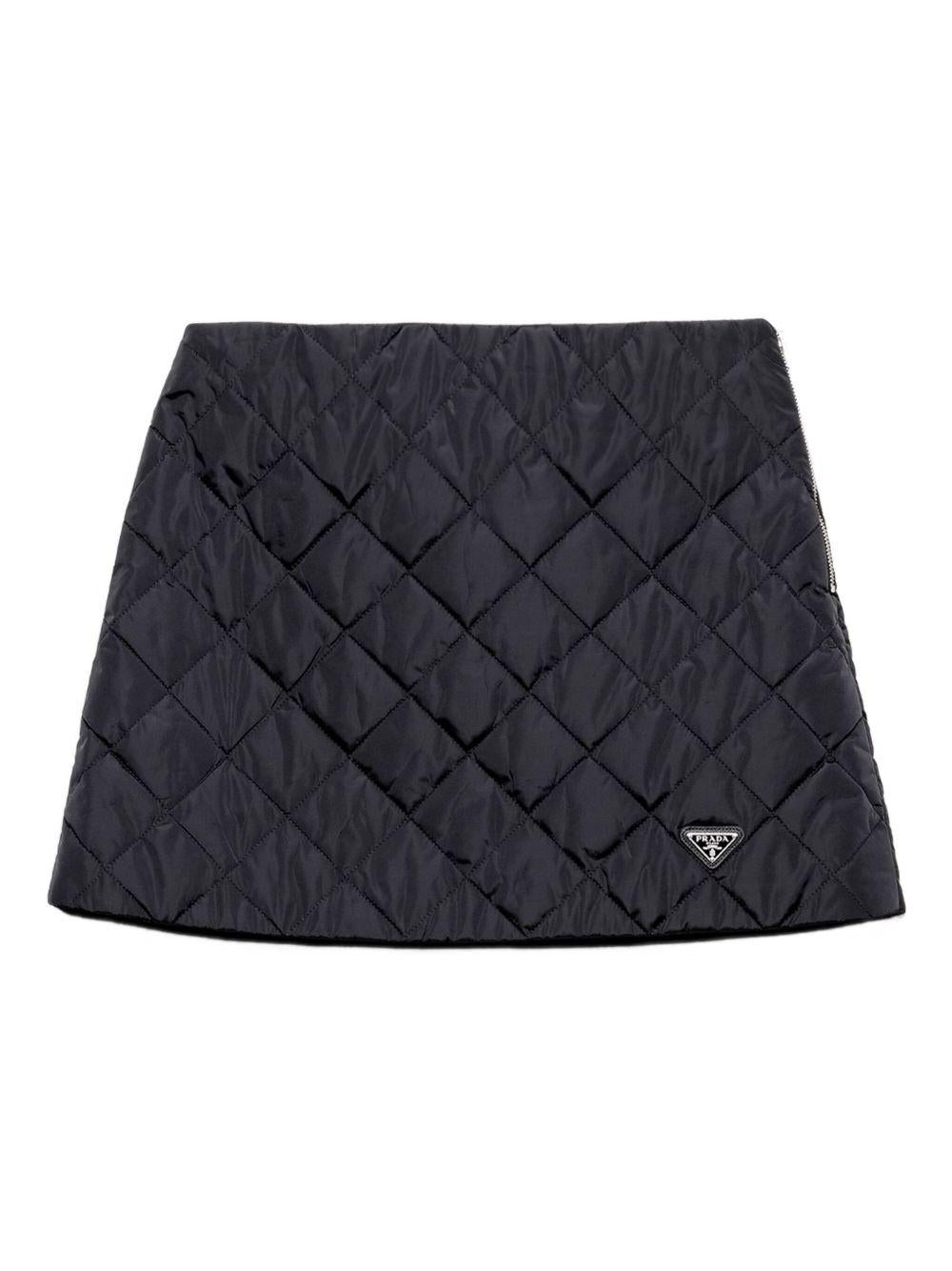 quilted logo-plaque mini skirt 21X969 S OOO 1WQ9F0008 PRADA 