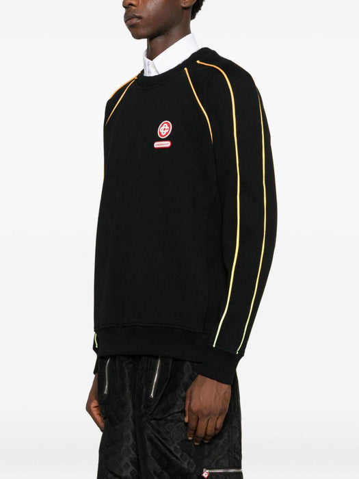 logo-appliqué sweatshirt M-AW25-JTP-437-01 BLACK CASABLANCA 