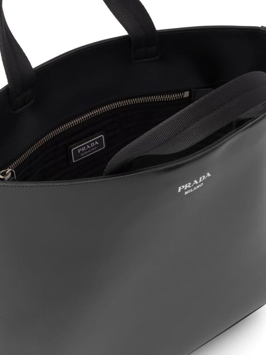 logo-stamp leather tote bag 2VG113 V OOO ZO6F0002 PRADA 