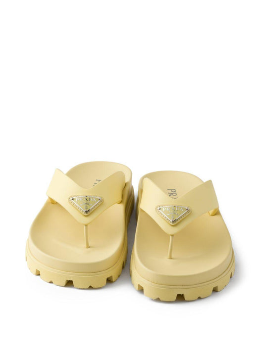 enameled-triangle sandals 1Y420N F 020 3LKKF0901 PRADA 