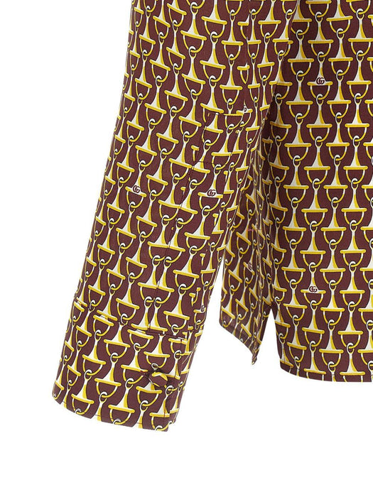 horsebit print silk shirt 847034 ZAT4Z6018 GUCCI 