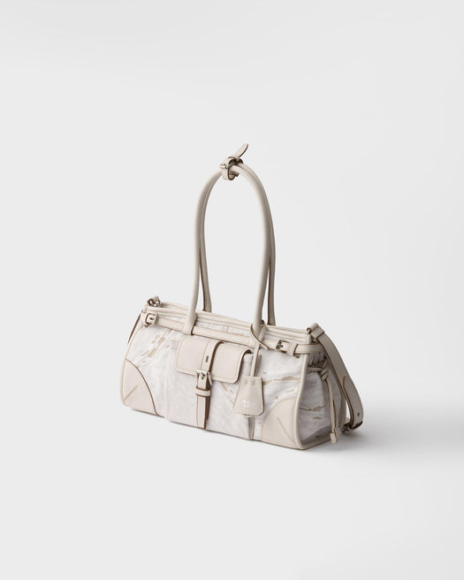 Bonnie medium printed linen handbag 1BA426 V OTM V OTM 2FPTF0009 PRADA 