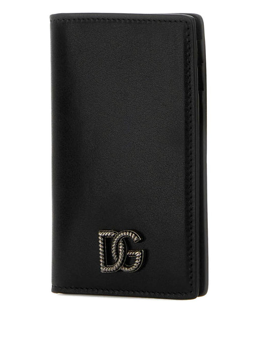 logo detail leather card holder BP3323 AU99480999 DOLCE & GABBANA 