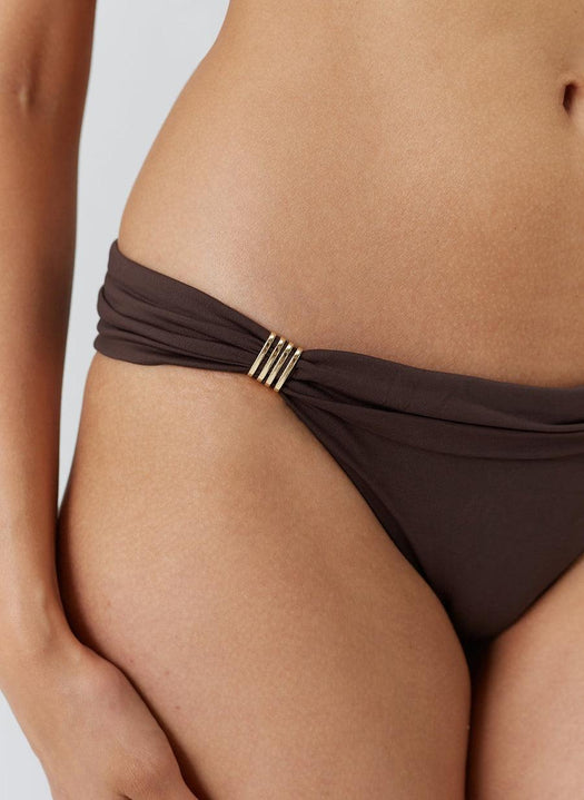 Grenada Brown Bikini Bottom GRENADA BTM BRWN MELISSA ODABASH 
