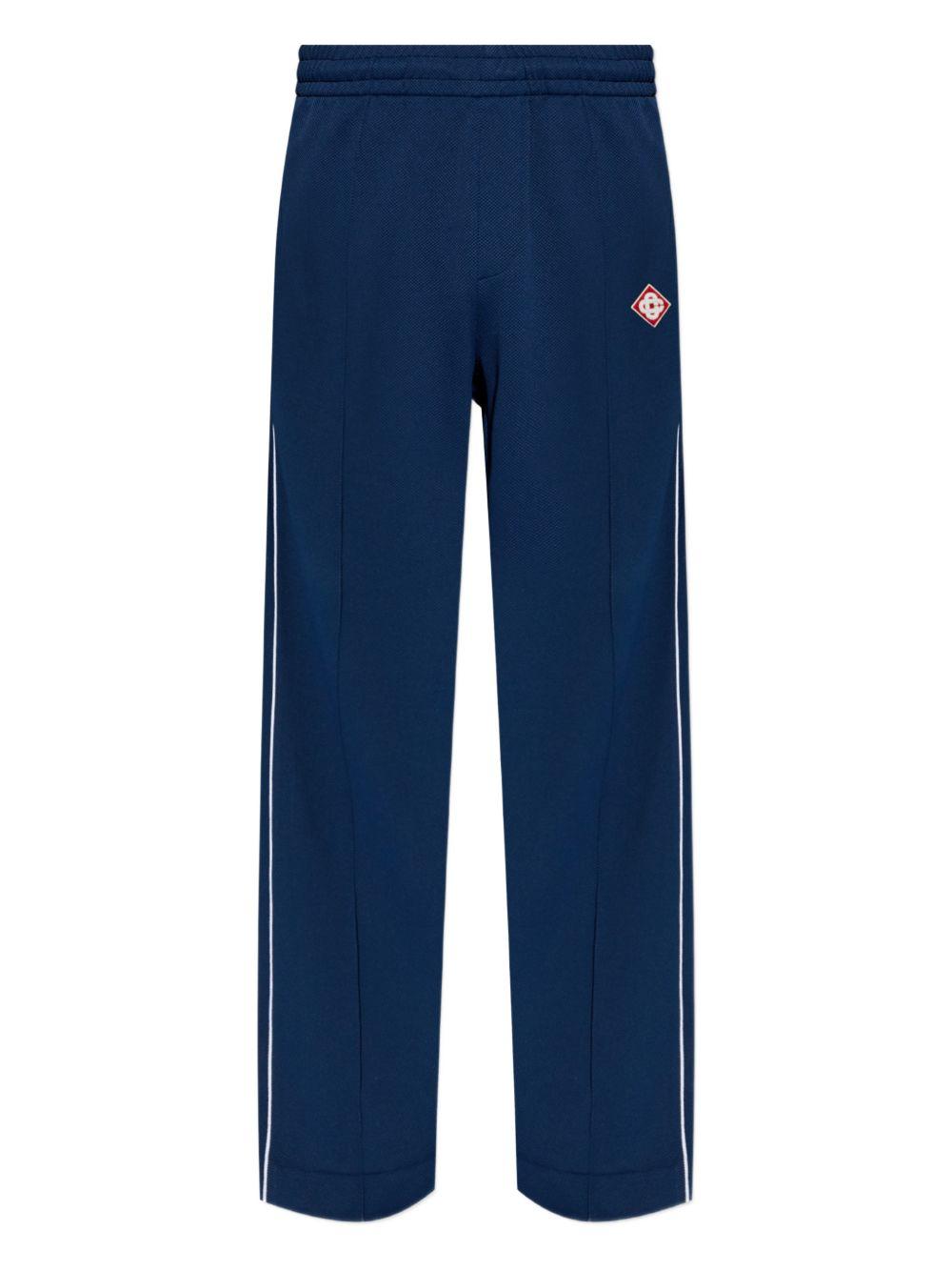 logo-appliqué track pants M-SP26-JTR-192-01 NAVY CASABLANCA 