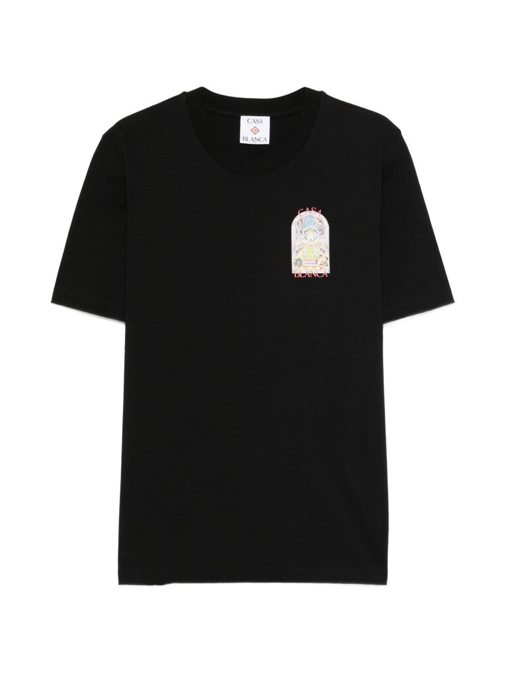 Tennis Landscape graphic-print T-shirt M-SS26-JTS-001-09 TENNIS LANDSCAPE CASABLANCA 