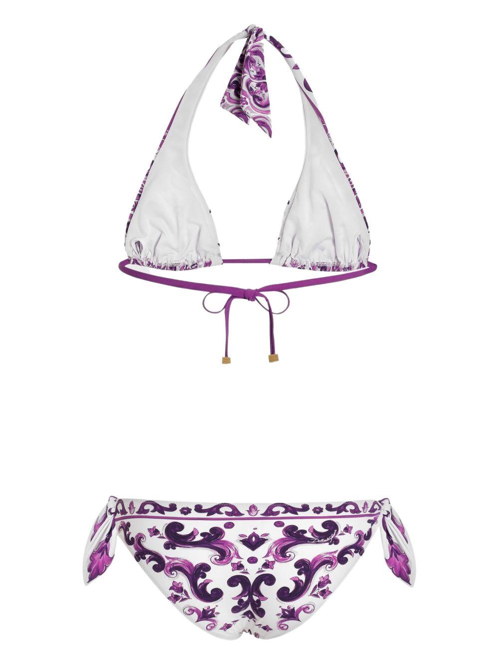 Maiolica-print bikini set O8A54J ONO19IP3TN DOLCE & GABBANA 